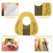 Nail Form | Gold & Black Competitive Edge Horseshoe Shape Nail Form
