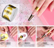 Nail Form | Gold & Black Competitive Edge Horseshoe Shape Nail Form