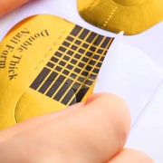 Nail Form | Gold & Black Competitive Edge Horseshoe Shape Nail Form