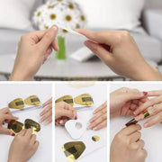 Nail Form | Gold & Black Competitive Edge Horseshoe Shape Nail Form