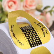 Nail Form | Gold & Black Competitive Edge Horseshoe Shape Nail Form