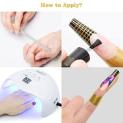 Nail Form | Gold & Black Competitive Edge Horseshoe Shape Nail Form