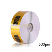 Nail Form | Gold & Black Rectangle 500 pcs (1 roll) Nail Form