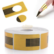 Nail Form | Gold & Black Rectangle Nail Form