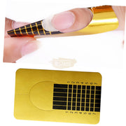 Nail Form | Gold & Black Rectangle Nail Form