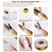 Nail Form | Gold & Black Rectangle Nail Form
