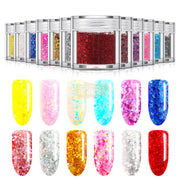 Nail Glitter Available in 12 colors Nail Art