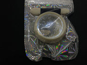 Nail Glitter Powder | Blue Effect (shown on white and black gel polish) Nail Powder