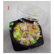 Nail Glitter Sequins - Available in 12 designs 1 Nail Sequins