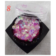 Nail Glitter Sequins - Available in 12 designs 8 Nail Sequins