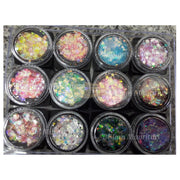Nail Glitter Sequins - Available in 12 designs Set (1-12) Nail Sequins