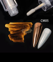 Nail Mirror Liquid Chrome Powder | CM Series CM05 Nail Powder
