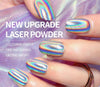 Nail Powder Laser Chrome Aurora Mirror Nail Powder w sponge eyeshadow applicator Nail Art Tool