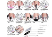 Nail Powder Mirror Effect Chrome Powder with applicator available in 16 colors Nail Powder