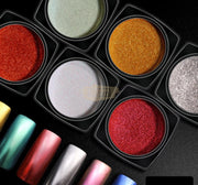 Nail Powder Mirror Effect Chrome Powder with applicator available in 16 colors Nail Powder