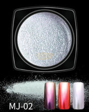 Nail Powder Mirror Effect Chrome Powder with applicator available in 16 colors MJ-02 Nail Powder