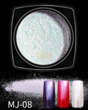 Nail Powder Mirror Effect Chrome Powder with applicator available in 16 colors MJ-08 Nail Powder