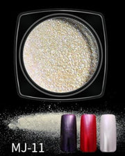 Nail Powder Mirror Effect Chrome Powder with applicator available in 16 colors MJ-11 Nail Powder