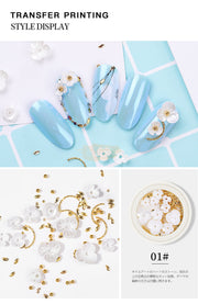 Nail Shell Flower Nail Decoration Available in 2 designs Nail Art