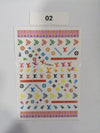 Nail Stickers Designer Collection VDSM-J 02 LV Nail Art