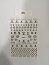 Nail Stickers Designer Collection VDSM-J 05 LV Nail Art