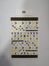 Nail Stickers Designer Collection VDSM-J 06 LV Nail Art