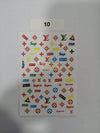 Nail Stickers Designer Collection VDSM-J 10 LV/Supreme Nail Art