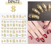 $ Nail Stickers | DP672 | Gold Nail Art