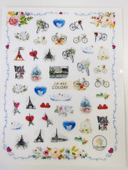 Nail Stickers Hearts Love and Lips - Available in 23 designs CA433 Nail Stickers