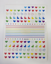 Nail Stickers Hearts Love and Lips - Available in 23 designs WG335 Nail Stickers