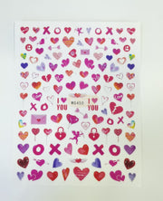 Nail Stickers Hearts Love and Lips - Available in 23 designs WG450 Nail Stickers