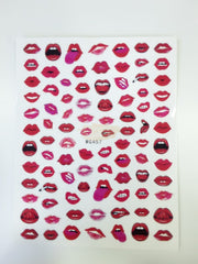 Nail Stickers Hearts Love and Lips - Available in 23 designs WG457 Nail Stickers