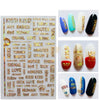 Nail Stickers | R210 | Gold Nail Art