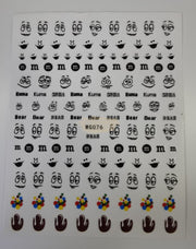 Nail Stickers WG Series WG076 Nail Stickers
