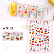 Nail Stickers WG Series WG131 Nail Stickers