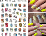 Nail Stickers WG Series WG468 Nail Stickers