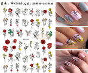 Nail Stickers WG Series WG469 Nail Stickers