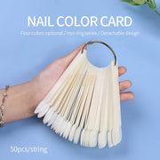 Nail Swatch Sticks Round Head (50 tips) Nail Art Tool