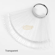 Nail Swatch Sticks Round Head (50 tips) Clear Nail Art Tool