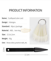 Nail Swatch Sticks Stiletto (40 tips) Nail Swatch