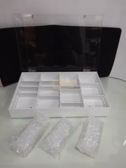 Nail Tips Display Case Organizer 4 rows Storage Containers
