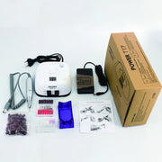 Professional Electric Nail Drill Machine 35,000 RPM with Bits & Pedal | Power T17 | White Nail Drill Machine