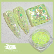 Nails Sequins | Shiny Laser Flash Series QT0460 1 Nail Sequins