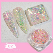 Nails Sequins | Shiny Laser Flash Series QT0460 2 Nail Sequins