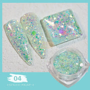 Nails Sequins | Shiny Laser Flash Series QT0460 4 Nail Sequins
