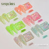 Nails Sequins | Shiny Laser Flash Series QT0460 Nail Sequins