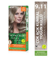 Nevacolor Natural Colors Permanent Hair Color Cream Set | 9.11 Very Light Blonde Intense Ash