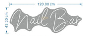 Neon Sign with Remote | White | Nail Bar 120*43.4cm Indoor LED Sign