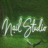 Neon Sign with Remote | White | Nail Studio 120*36.72cm Indoor LED Sign