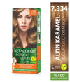Nevacolor Natural Colors Permanent Hair Color Cream Set | 7.334 Golden Caramel Permanent Hair Color
